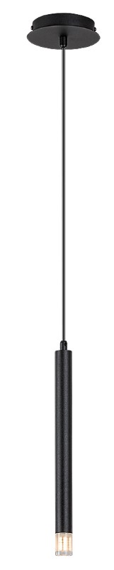 RABALUX 72356 Ramira závesné svietidlo D30mm 1xG9 čierna, priehľadná
