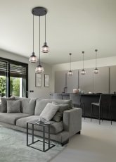 TRIO 362830332 TARIFA závesné svietidlo D370mm 3xE27 čierna matná