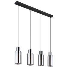 GLOBO 15708-4H LIDARIA závěsné svítidlo 4xE27 černá, kouřová