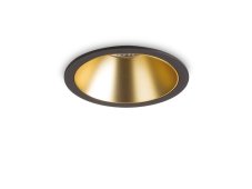 Ideal lux 341415 GAME TRIM ROUND zápustné svietidlo D120mm LED 20W 2250/1680lm 3000K čierna, zlatá, UGR