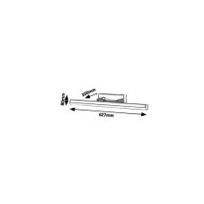 Rabalux 5727 Silas nástěnné LED svítidlo 627mm 18W / 1700lm 4000K IP44 chrom