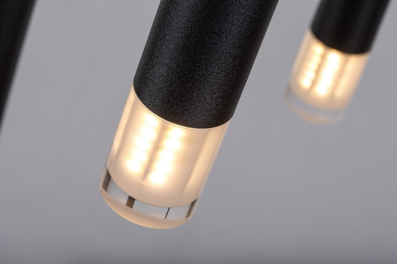 RABALUX 72360 Ramira závesné svietidlo D360mm 5xG9 čierna, priehľadná