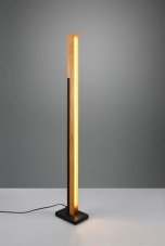 TRIO 441610132 KERALA dotyková stojací lampa SMD LED V1200mm 16W/1950lm 3000K černá matná, drěvo