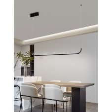 Immax NEO PATTINI 07225L inteligentní závěsné svítidlo LED 1500mm 26W/1820lm 3000-6000K černá, stmívatelné, dálkové ovládání