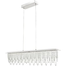 GLOBO 68405-24H SCALA krištálové závěsné svítidlo LED 24W/1700lm 3000-4500-6000K chrom, stmívatelné, dálkové ovládaní
