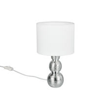 Stolná lampa 1x E27 strieborná IP20 TRIO Reality LOVA R56541089