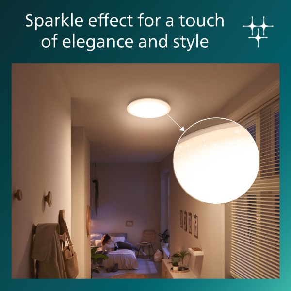 Stropní svítidlo LED 2700K biela IP20 PHILIPS Moire 8721103068972