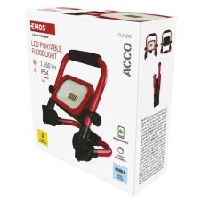 Reflektor LED 1650lm 6500K červená/čierna IP54 EMOS ACCO ZS2813