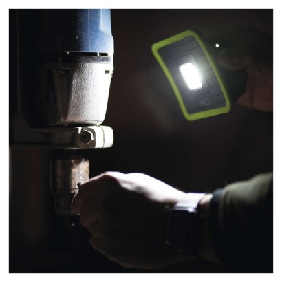 EMOS P4539 LED nabíjecí pracovní svítilna 1000lm Li-Ion USB C IP44 černo-zelená