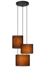LUCIDE 45409/13/30 MAYA závesné svietidlo D460mm 3xE27 čierna