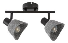 RABALUX 73006 Farelia stropné bodové svietidlo/spot 2xE14 čierna, šedá