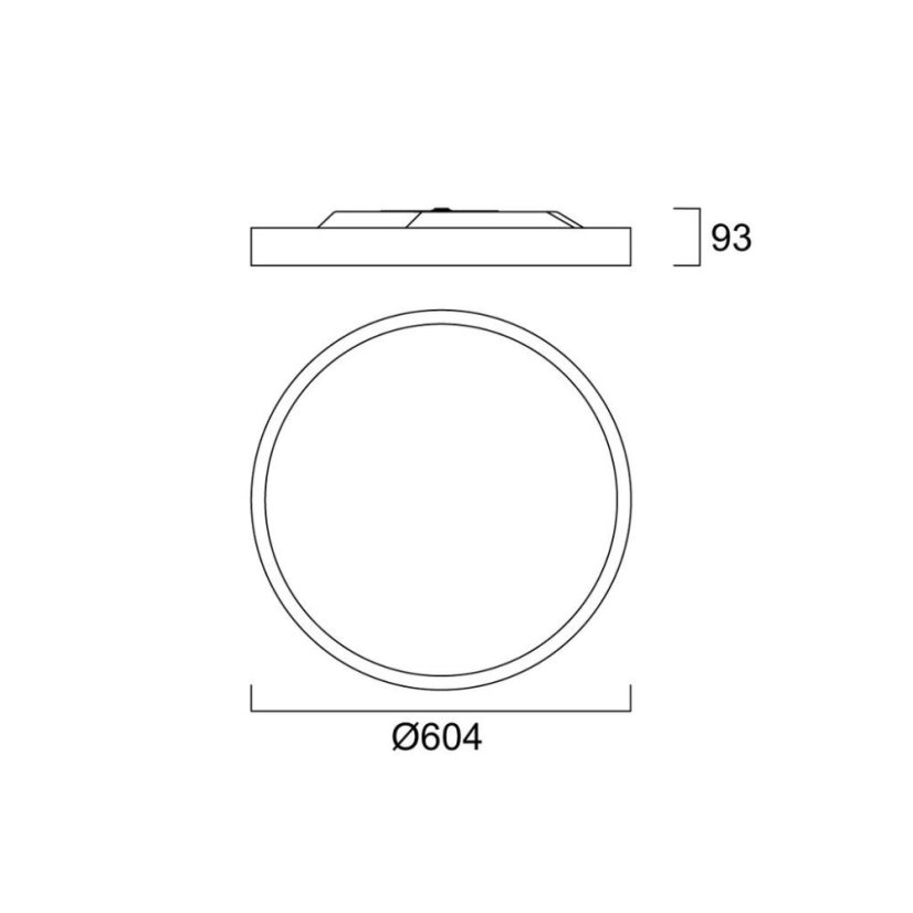 Sylvania 2071179 stropné svietidlo COLOSSAL 600mm 4000K PRISM DIR biela