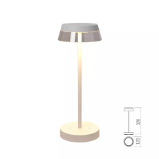 REDO 90306 ILUNA exeriérová stolní lampa SMD LED 2,5W 145lm-150lm 2700K-3000K IP65 bílá