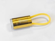 001 FEIM zlatá LED kľúčenka veľká YY235-G5