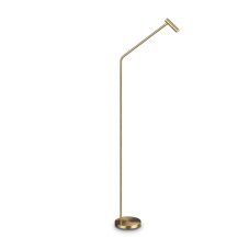 Ideal Lux 295503 EASY stojací lampa LED V1280mm 3,5W 250/200lm 3000K mosazná