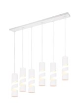 TRIO 364000631 STREAM závěsné svítidlo 6xGU10 bílá matná
