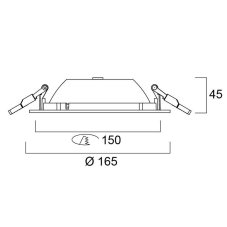 Sylvania 0030325 zápustné svítidlo START Downlight 150 IP44 1175lm 4000K