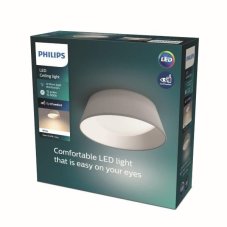 Philips Dawn LED CL258 Stropné svietidlo kruhové 14W/1100lm 340mm 3000K sivá