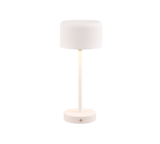 TRIO Reality R59151131 JEFF dotyková stolní lampička SMD LED V300mm 1,5W/120lm 3000K bílá matná, nabíjecí baterie