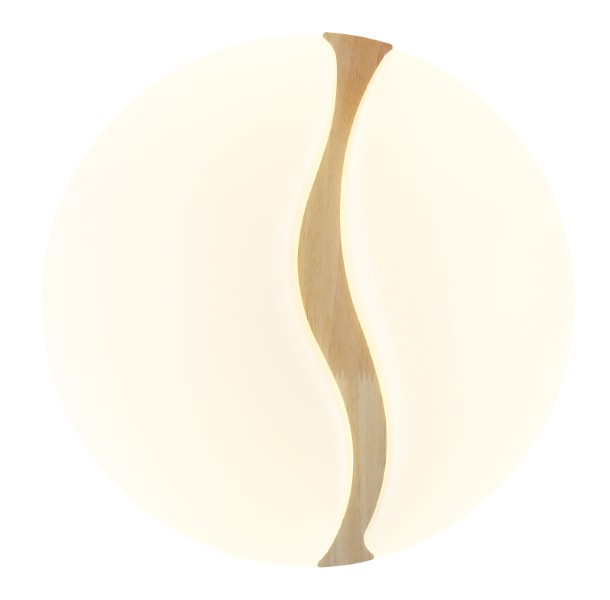 GLOBO 41790-20 LETICIA stropní svítidlo D390mm LED 24W 2790/1850lm 3000+4200+6000K bílá, dřevo