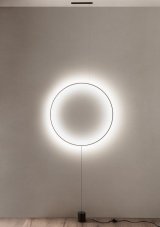 REDO 01-2199 SLICK závesná/stojacia lampa D815mm LED 28W/1735lm 3000K čierna
