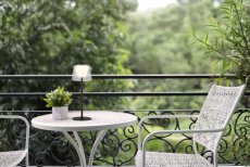 GLOBO 58462K MARIAM vonkajšia dotyková stolná lampička V340mm LED 1,8W 220/150lm 3000K IP44 čierna, priehľadná, USB Cable incl.