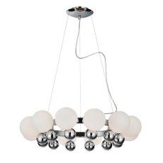 AZzardo AZ0095 DECOline ESPERANZA stropní závěsné svítidlo 12xG9 40W IP20 bílá / chrom