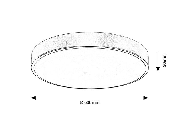 RABALUX 71038 Tesia stropné svietidlo LED D600mm 60W/3760lm 3000-6000K zlatá, biela, diaľkový ovládač