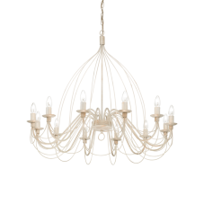 Závěsné svítidlo / Luster Ideal lux 097664 CORTE SP12 BIANCO ANTICO 12xE14 40W