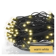 EMOS D1DW01 spojovací vánoční řetěz - síť CLASSIC 160 LED 2m 4W teplá bílá, IP44, barva drátu - černá, bez adaptéru