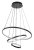 RABALUX 72346 Beliza závěsné svítidlo D600mm LED 90W/9000/7200lm 3000-6500K černá, bílá, stmívatelné, dálkový ovladač