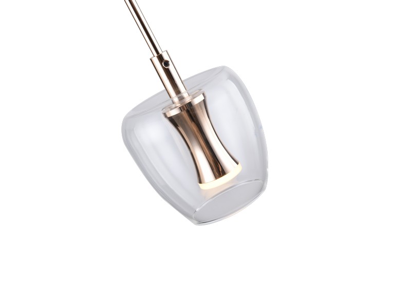 LED závesné svietidlo 350 lm 3000K čierno zlaté Zuma Line NELSON MD2291-1A-3BGN