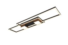 TRIO 647710432 ALBANY stropné svietidlo SMD LED 37W/4300lm 2700-6500K čierna matná, diaľkový ovládač