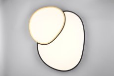 TRIO 647519280 RISE stropné svietidlo SMD LED 45W/5300lm 2700-6500K čierno-zlatá, stmievateľné, diaľkový ovládač