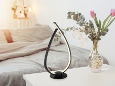 Stolná lampa LED 3000K čierna matná IP20 GLOBO lighting TRINA 58492B
