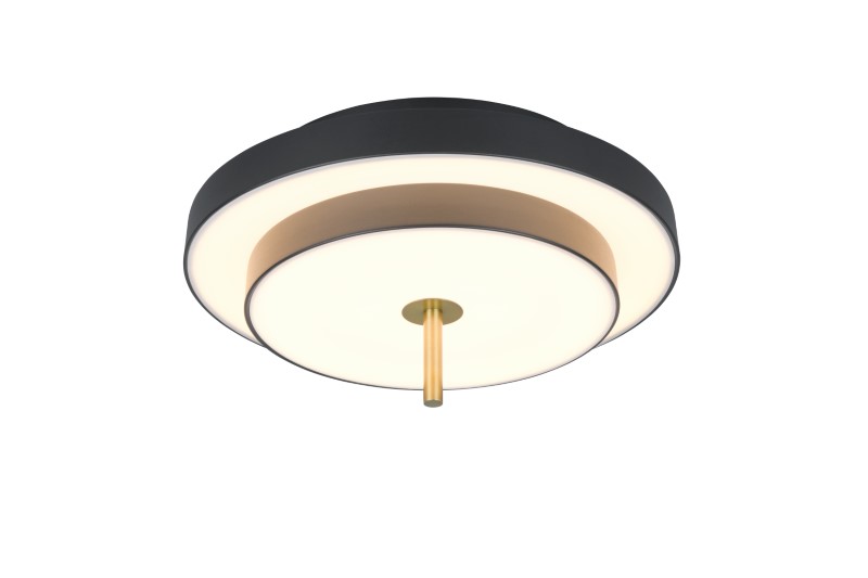 TRIO 640210180 KEATON stropní svítidlo D400mm SMD LED 34,5W/4000lm 2300+3000+4000K černá, zlatá, switchdimmer