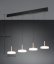TRIO 354910465 CELESTE závěsné svítidlo SMD LED 4x7,5W/750lm 3000K černá, kávová, switchdimmer