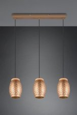 TRIO Reality R31573065 BIDAR závěsné svítidlo 3xE27 kávová
