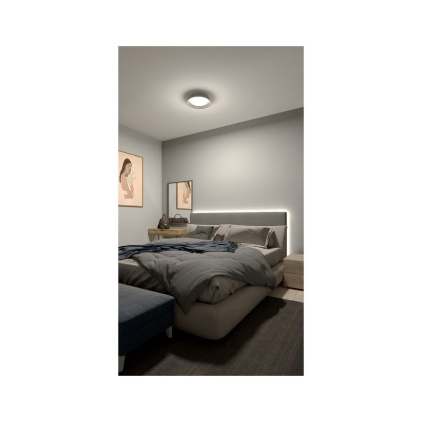 Philips UltraEfficient 8720169300996 Fleta stropní svítidlo D350mm LED 10W/1950lm 4000K průhledná, SceneSwitch