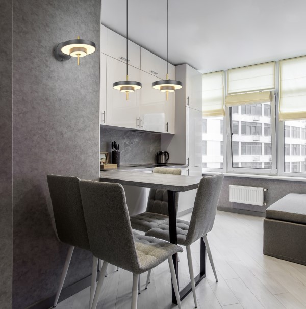 TRIO 340219180 KEATON závesné svietidlo D400mm SMD LED 34,5W/4000lm 2300+3000+4000K čierna, zlatá, switchdimmer