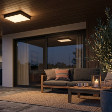Rabalux 7900 Tartu venkovní stropní svítidlo LED 24W/2500lm 2800-4000-6000K IP44 černá