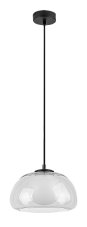 RABALUX 72274 Elowen závesné svietidlo D250mm 1xG9 čierna, priehľadná