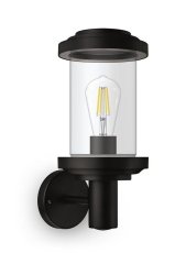 Philips 8720169266513 Outdoor Listra venkovní nástěnné svítidlo 1xE27 IP44 černá