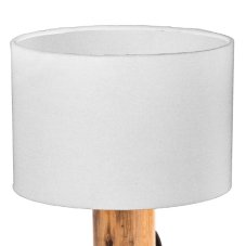 GLOBO 50210146X NORIN stolní lampička V320mm 1xE14 dřevo, bílá