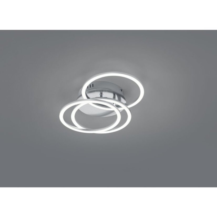 TRIO R62823107 CIRCLE stropní svítidlo LED 27W/3100lm 2700-6000K matný nikl, dálkový ovladač