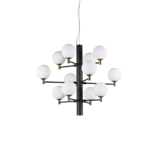 Závesné svietidlo Ideal lux 197319 COPERNICO SP12 NERO 12xG9 40W čierna