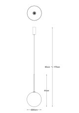 Závesné svietidlo 1x G4 zlaté Zuma Line MILAN P0606-01B-2GAC