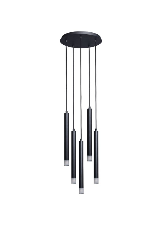 RABALUX 72360 Ramira závesné svietidlo D360mm 5xG9 čierna, priehľadná