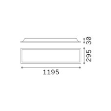 Stropní panel LED 4000K biela IP20 Ideal Lux LED PANEL 364001