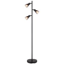 GLOBO 54312-3S SATELLA stojacia lampa V1610mm 3xE14 čierna matná, dymová